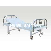 A-128 cama de hospital manual de função única móvel